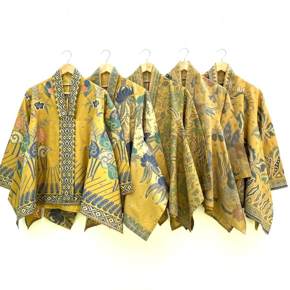 [PREMIUM] Blus Kartini Yellow Series Warna Batik Soft Katun Atasan Kerja Casual Modern Solo {LRD.18O