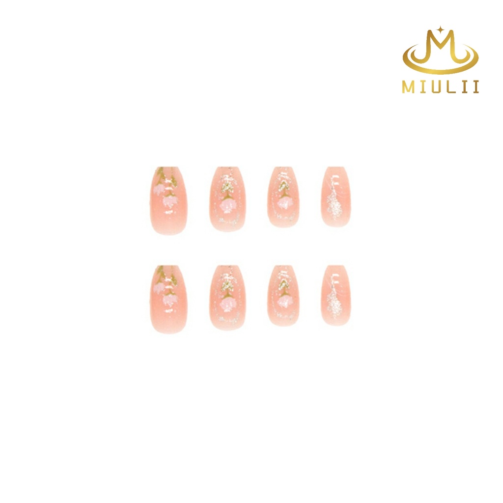 MIULII / KUKU PALSU   A0555  / 24PCS / 3D / NAIL ART / PREMIUM / CUTE / FREE LEM JELLY / KUTEK