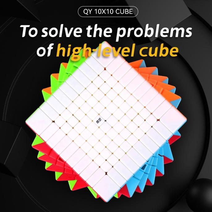 Rubik QiYi 10x10 Cube Original Stickerless 10x10x10 Qi Yi