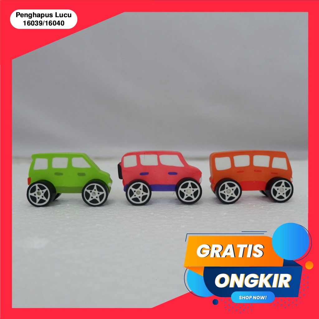 365 Cartoon Eraser #41159 Penghapus Car Shape Penghapus Kartun