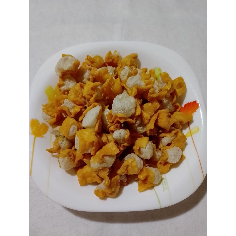 

Siomay kering topingan bakso aci