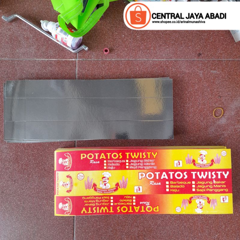 

50 LEMBAR KERTAS KENTANG ULIR BERKUALITAS DAN TEBAL, KOTAK KENTANG SPIRAL, KEMASAN KENTANG ULIR/SPIRAL