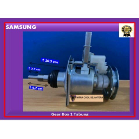 GEAR BOX MESIN CUCI SAMSUNG 1 TABUNG AS KOTAK 2 GEAR