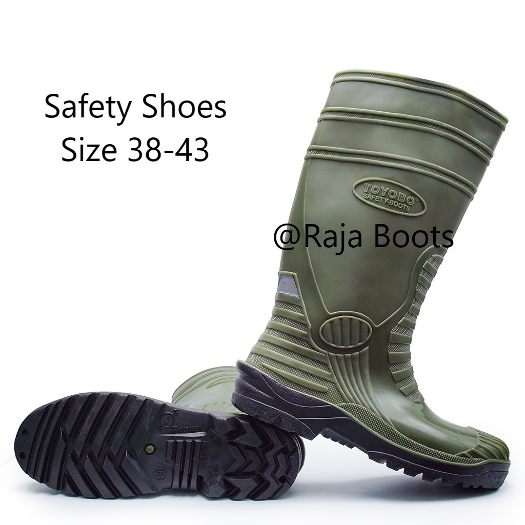 Sepatu Boot Toyobo &amp; MaxSafe Safety Hijau