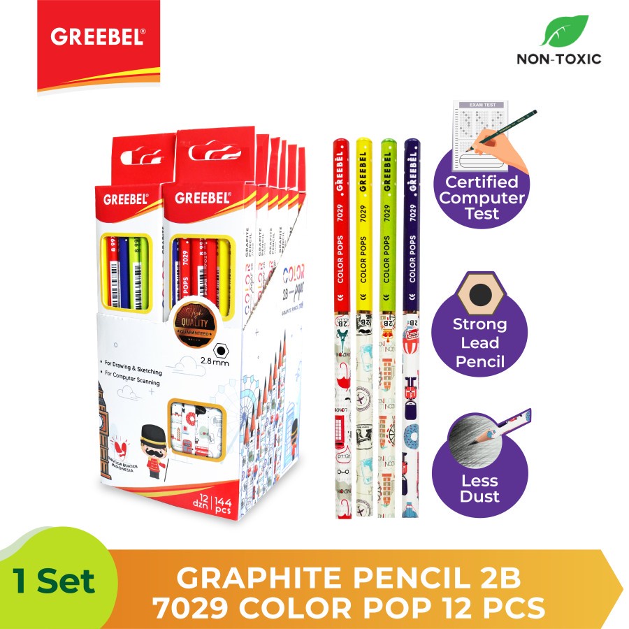 

PENSIL / PENCIL GREEBEL COLOR POPS 7029 2B