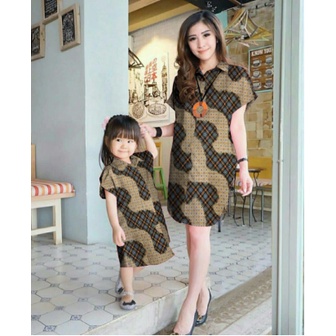 Baju Couple Longhem Ibu Anak Pesta Terbaru 2022 Model Kekinian Trendy Dress Kondangan Natal Modis El