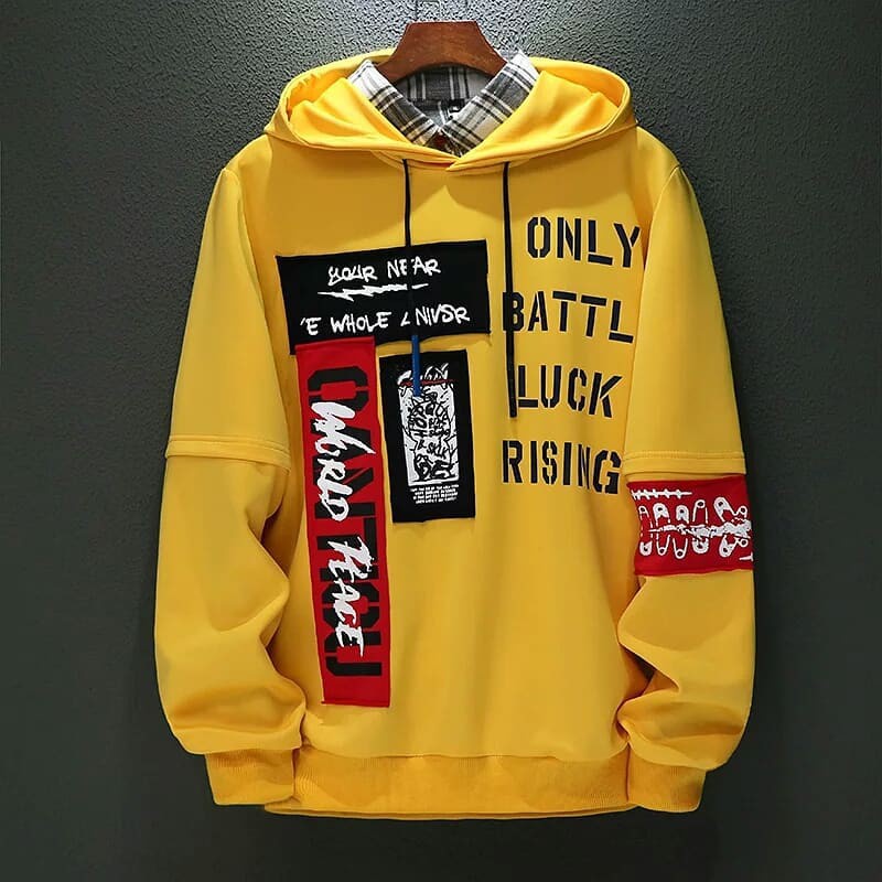 Cod Jaket Sweater Hoodie Distro Pria Sweeter Hudy NY Laki Laki Sweter Hudie Putih Cowok Suiter Hody Cowo Sewiter Hudie Keren Suwiter Switer Hody Keren Terbaru Remaja Dewasa Kekinian-only kuning