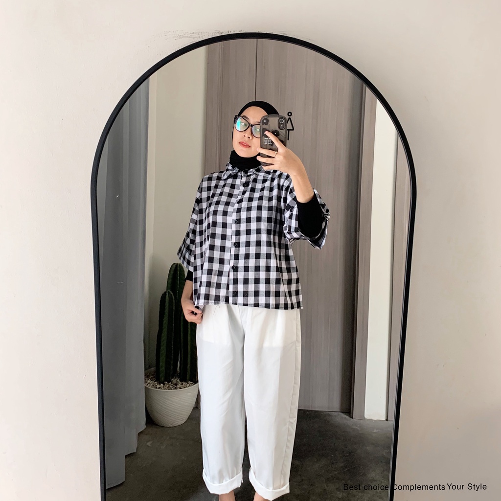 Kailani Blouse Basic Atasan Wanita by Mahyra