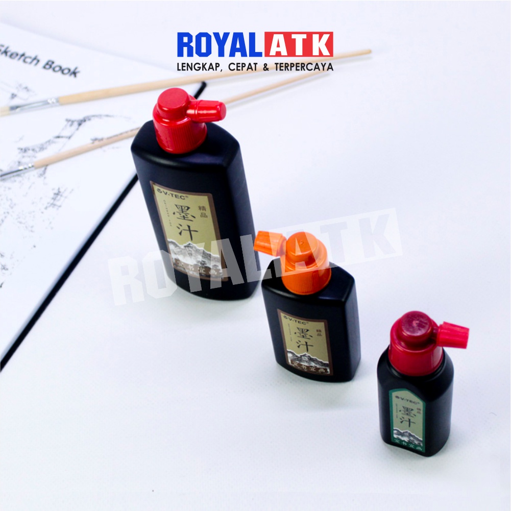 Tinta Cina Kaligrafi V-Tec 50 ml 100 ml 250 ml Tinta China Chinese Ink