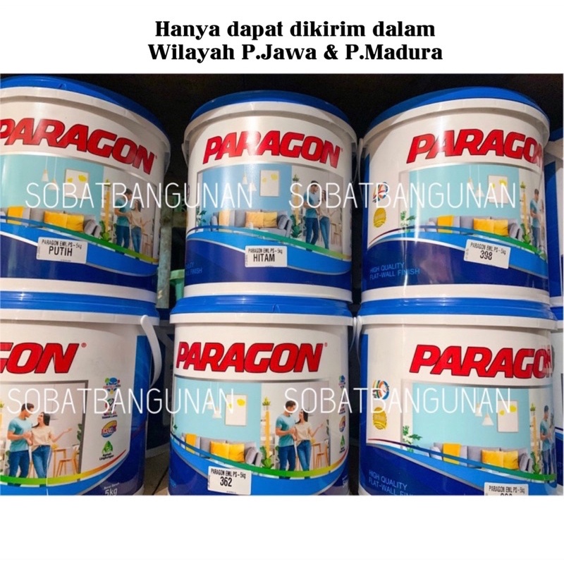 READY SEMUA WARNA CAT PARAGON 5 KG XTRA BUBBLE WRAP / CAT TEMBOK PARAGON 5KG