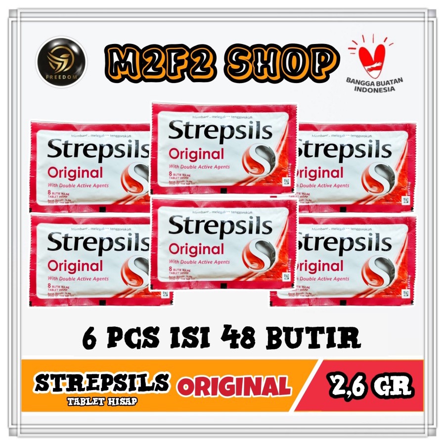 

Permen Strepsils Original Double Active Agent Merah - 20,8 gr (Kemasan 6 Pcs)