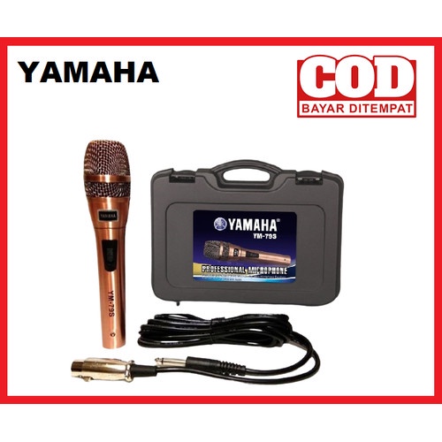 Mic Yamaha YM 79S besi gold + kabel 4m+koper pelindung ori