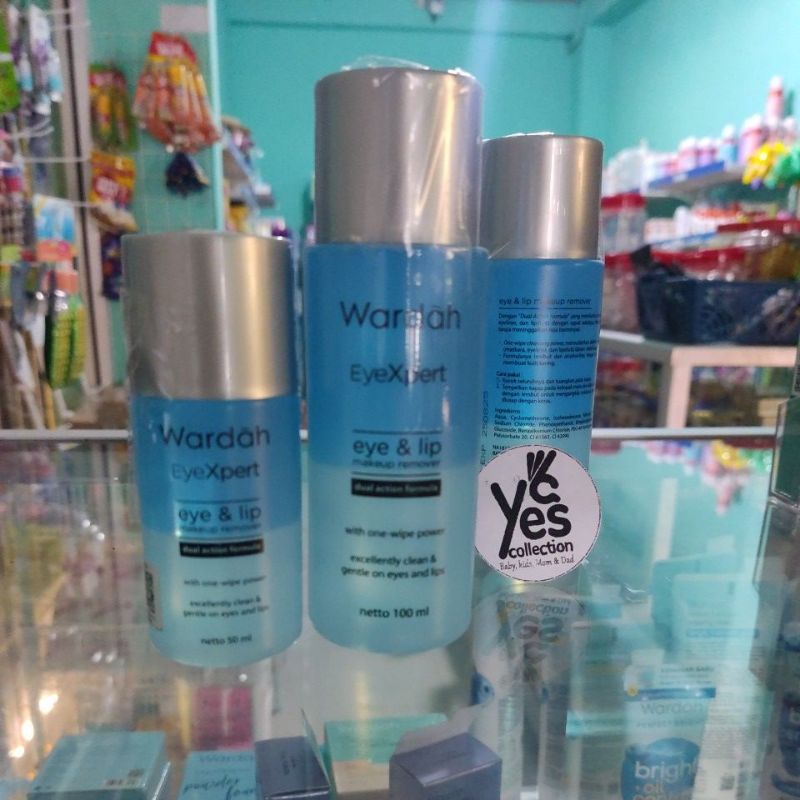 Wardah EyeXpert Eye and Lip Make Up Remover 100ml - 50ml Pembersih Makeup Wajah Bibir Lipstik