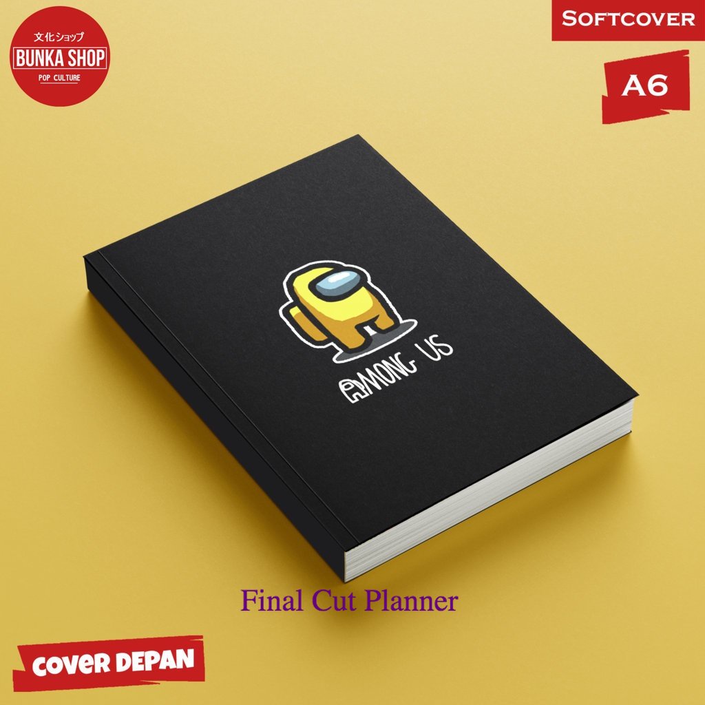 

Pocket Note Among Us Yellow Softcover A6 Buku tulis Catatan Notes Agenda planner Jurnal .