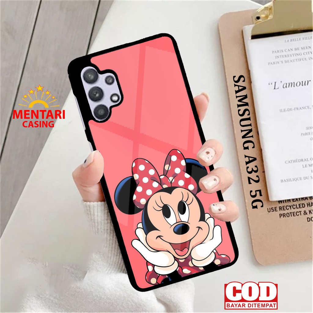 Case SAMSUNG A32 5G CASING SAMSUNG A32 5G [ MINNIE ] Mentari casing case hp kondom hp case custom ca