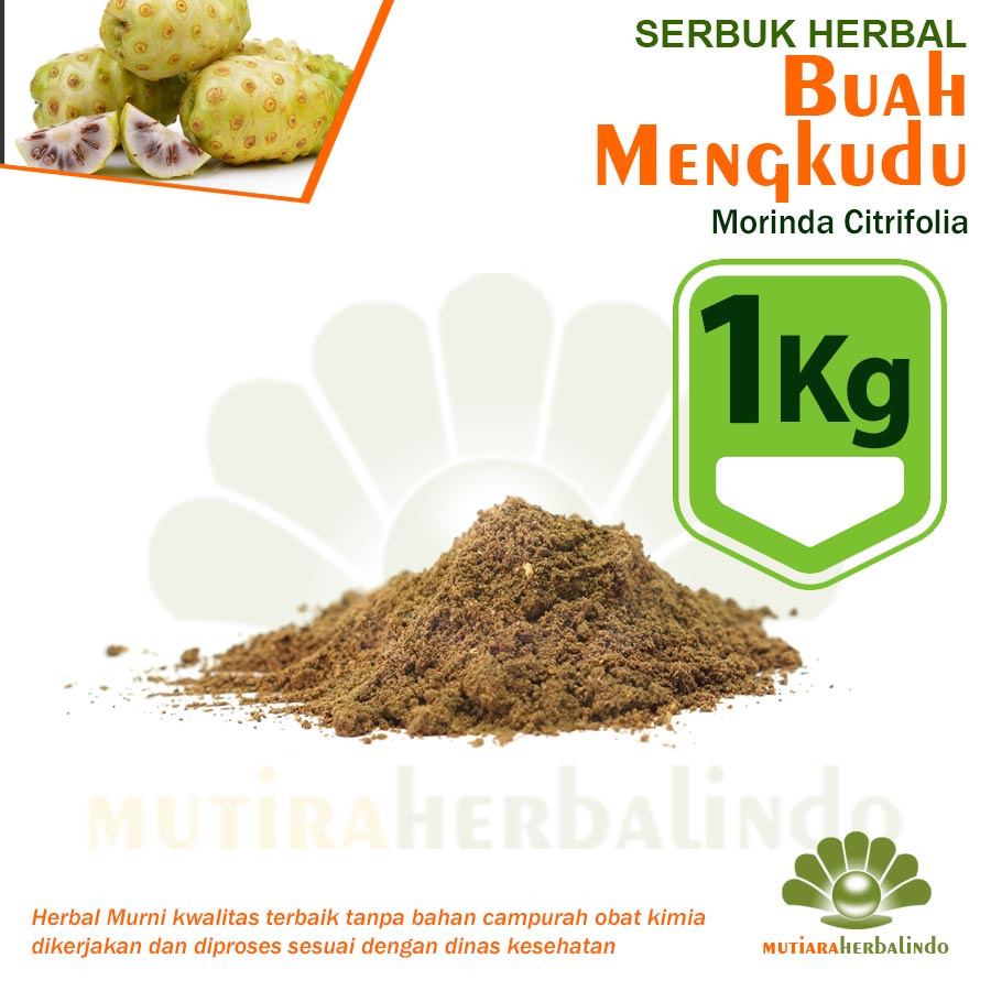 

1KG Bubuk BUAH MENGKUDU Herbal Pemutih Kulit Kerusakan Otak Bronkitis