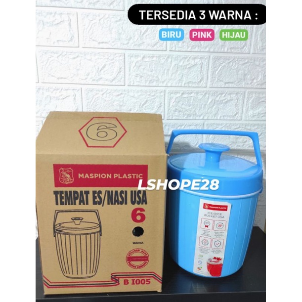 Rice bucket 6 maspion.Rice bucket USA Maspion.Termos nasi / thermos es maspion 6.