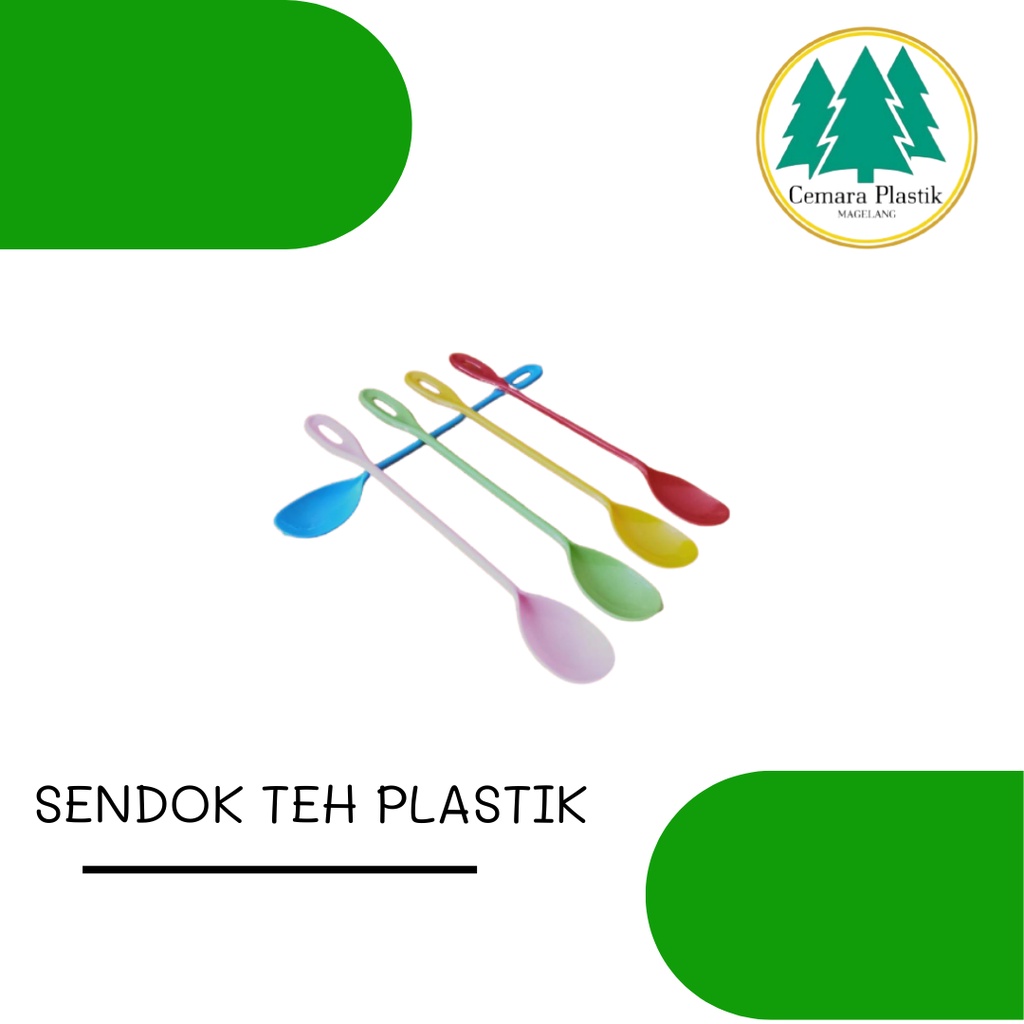sendok teh plastik/sendok teh panjang/sendok teh pendek