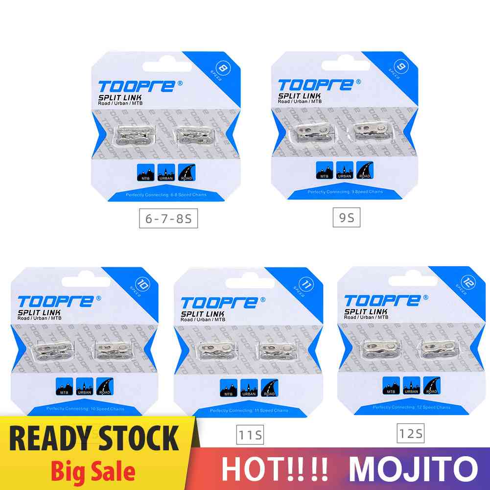Toopre 2 Pasang Konektor Rantai Sepeda MTB