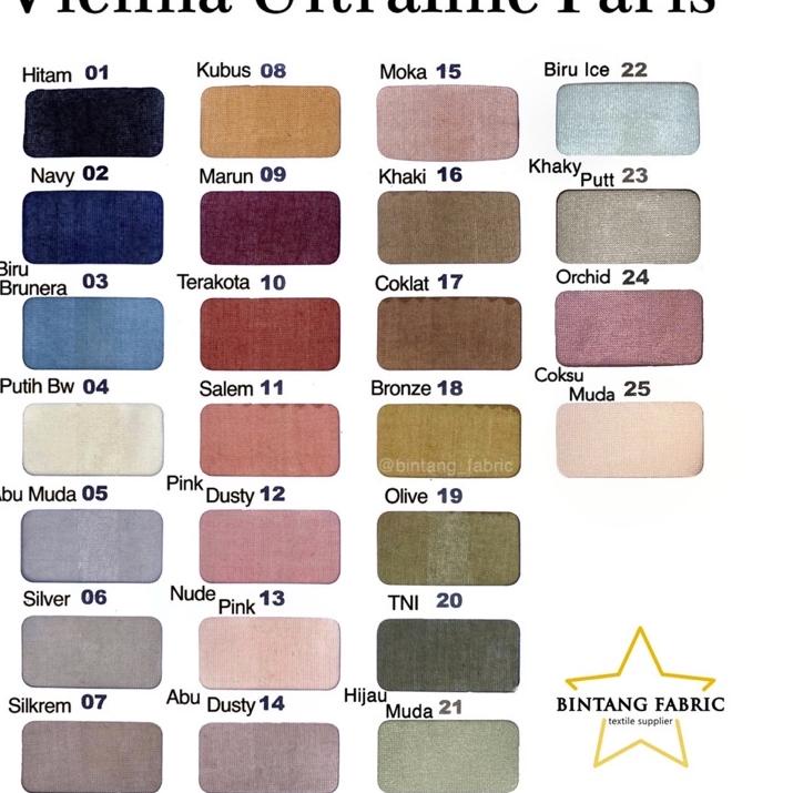 Bahan Kain Hijab Vienna Ultrafine Paris Premium per 115 cm