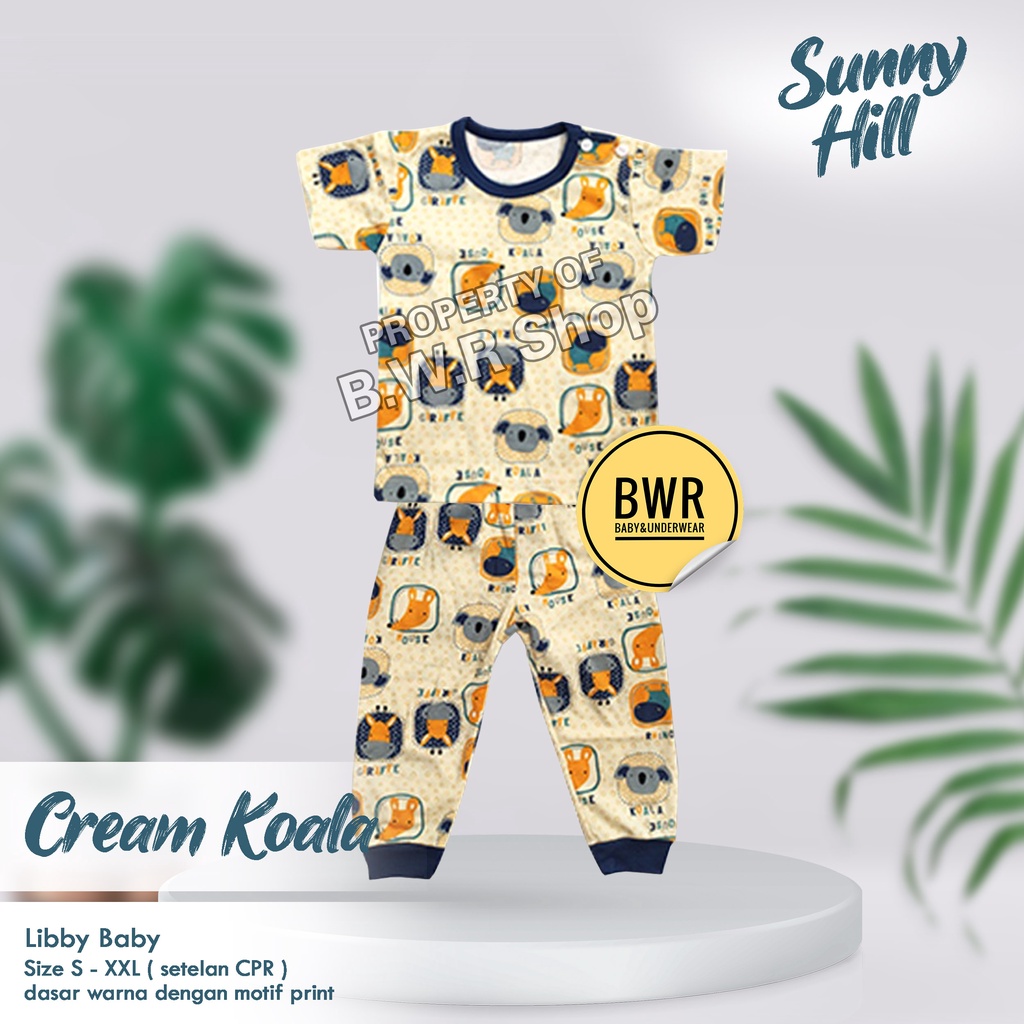 CPR Setelan Libby Sunny Hill Terlaris / Pakaian Anak Unisex Terbaru Motif Lucu Lengan Pendek | Bwr