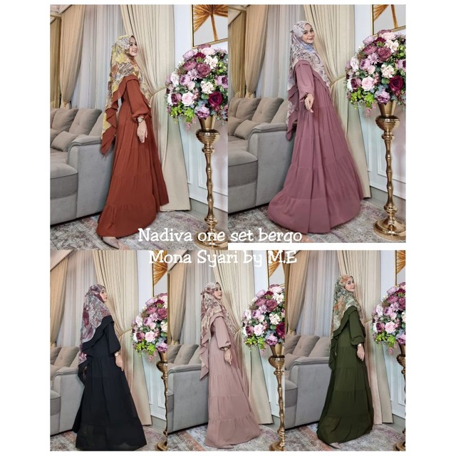 Nadiva One Set Bergo by Mona Syar'i