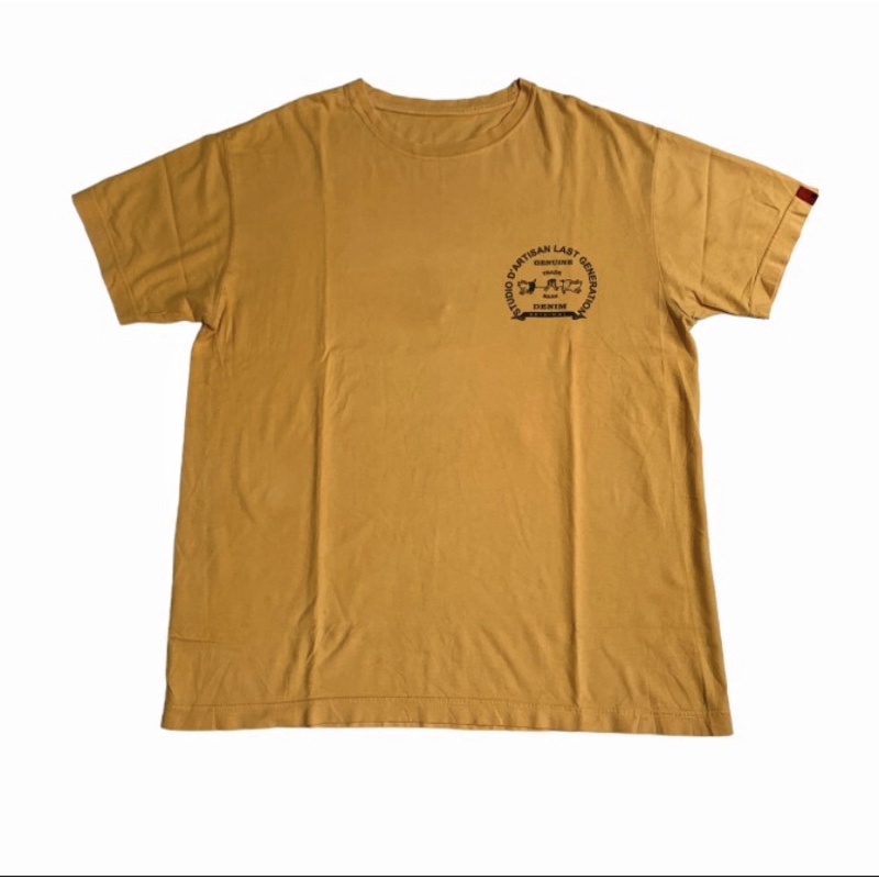 Vintage Studio Dartisan Yellow Tshirt Short Sleeve Event Tee .