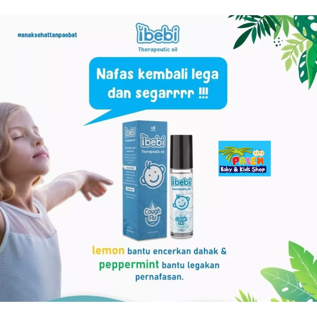 Ibebi Natural Therapeutic Essential Oil Cough &amp; Flu / Sweet Sleep / Essential Oil Baby Roll OnObat Flu Bayi / Obat Batuk Pilek Bayi / Obat Demam Bayi