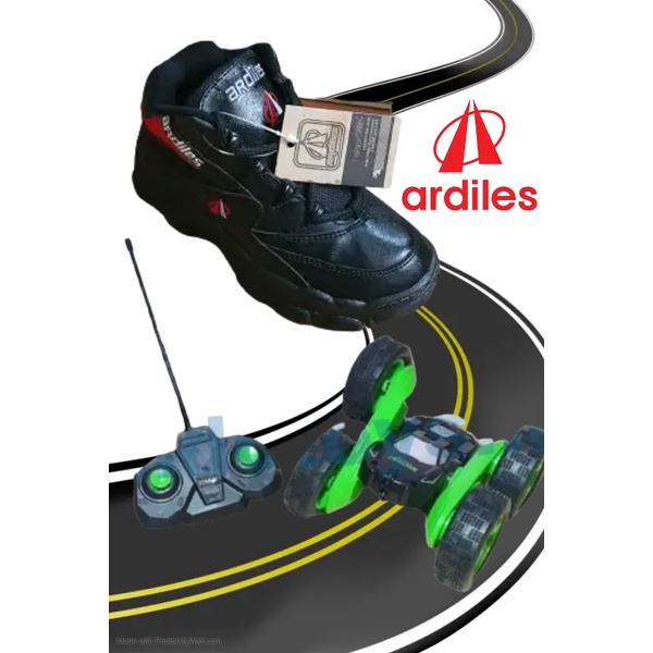 Ardiles Sepatu Sekolah Anak Size31-42 GRATIS MOBIL RC FLIP STUNT CAR MOBIL MAINAN SepatuSekolah Anak dennim pakai mobil KVS PAKAI MOBIL