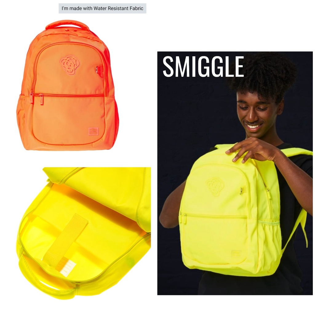 Smiggless Neon Classic Backpack/Tas Smiggle Original/Neon Smiggle Bag/Smigglee Australia/Tas Smiggle