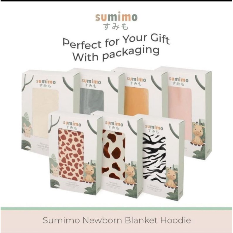 SUMIMO  NEWBORN HOODIE BLANKET 75X75cm