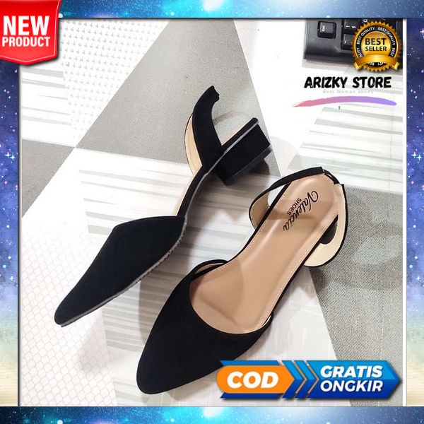 Heels Hills Heel Sepatu Hak Tinggi Hak Tahu Sandal Haihil Ibu2 Kondangan Pesta Murah Import Mewah Te