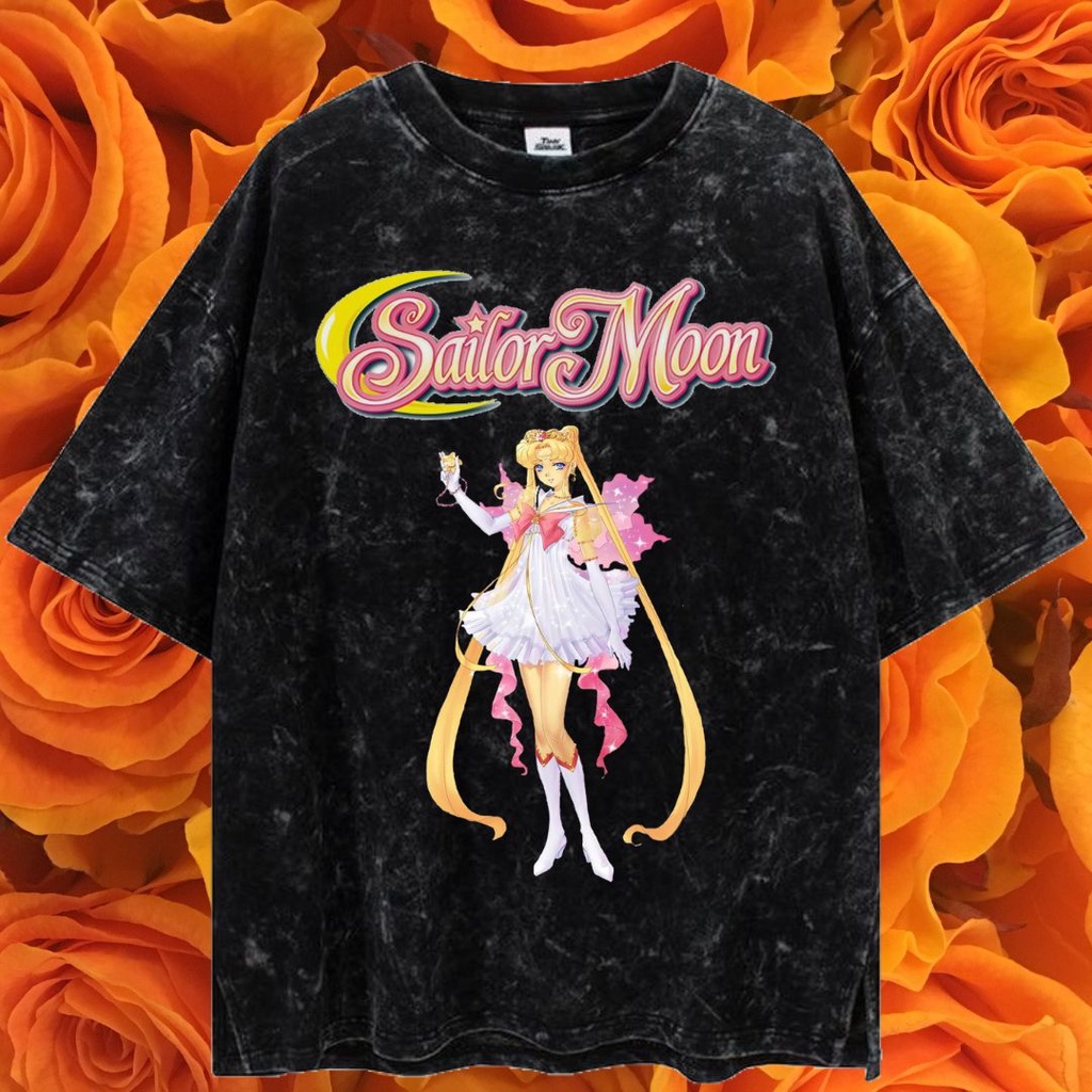 LASTHOPE 'SAILORMOON' OVERSIZE WASHING TSHIRT / KAOS ATASAN TSHIRT TEE WASHING ACID WASHED STONEWASH