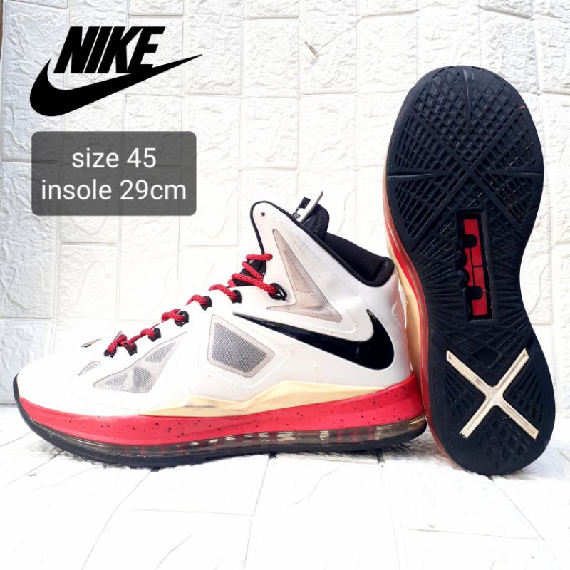 Sepatu Basket Ball NIKE LeBron X iD 542244 Size 45 Bekas Second Original