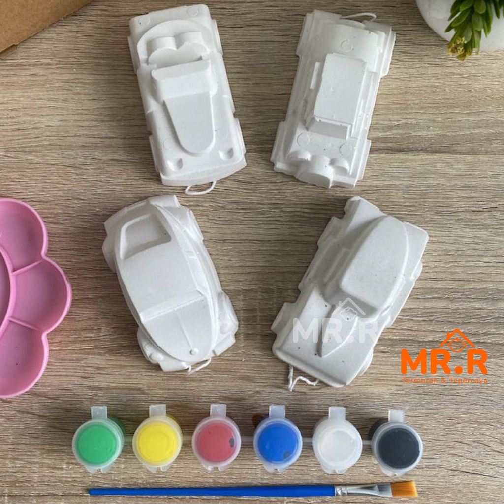 Mainan Edukasi Painting Kit Set Melukis Mainan Anak Laki Laki Perempuan Mewarnai Patung Binatang Hewan Gypsum Prakarya Seni