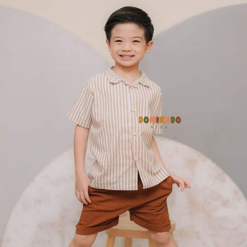 Little Arash | BRYLEE Shirt | Kemeja lengan pendek anak | Kemeja anak