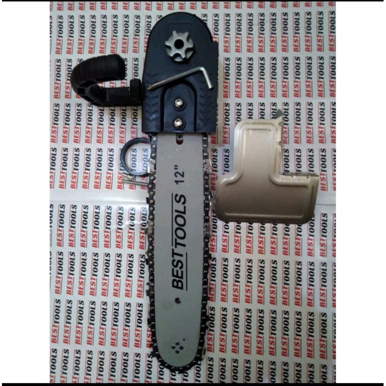 electric adaptor Chainsaw /Mini chain saw 12 inch Gergaji Potong Kayu Gerinda bitec Senso Gergaji Potong Kayu Adaptor Gerinda 4&quot; Japan Technology