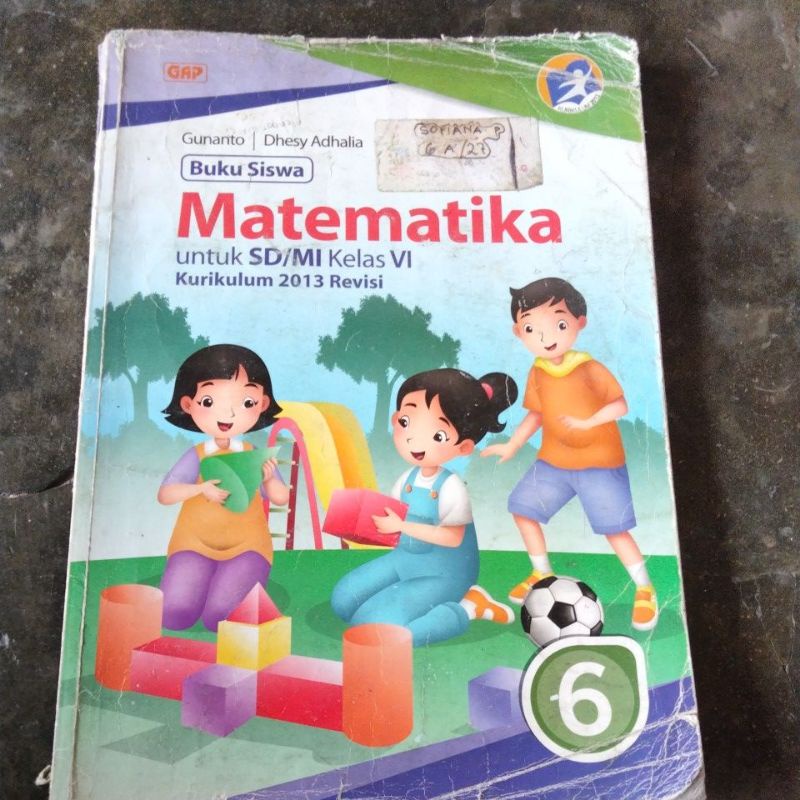 Jual Buku Siswa Matematika SD Kelas 6 GAP K13 Revisi Shopee Indonesia