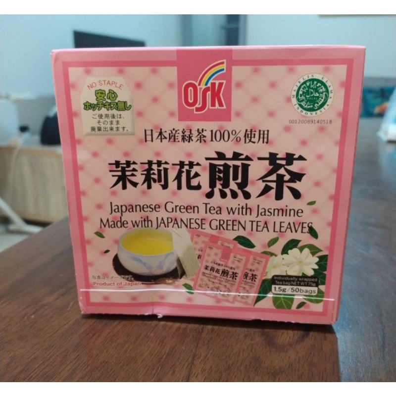 

Teh Hijau Jasmine Jepang/ OSK Japanese green Tea With Jasmine 50 Sachet