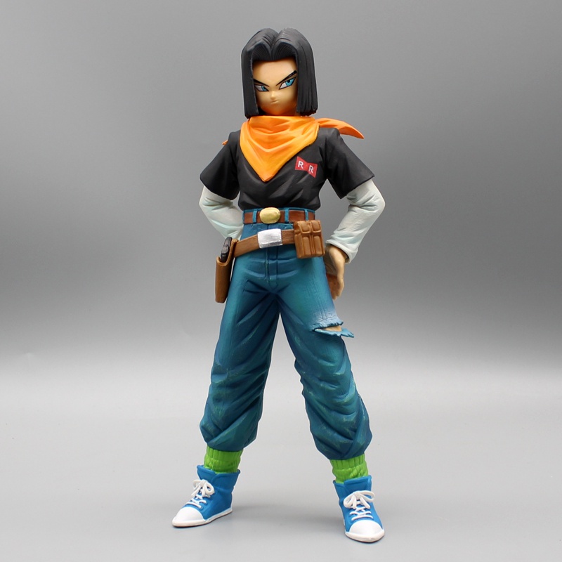 Mainan Action Figure Model Anime Dragon Ball Z Android 17 18 24CM Bahan PVC Untuk Koleksi Anak