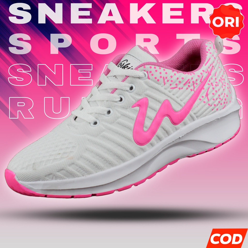Sepatu sneakers running wanita / sepatu wanita / sneakers working fashion new import / spatu sapatu 