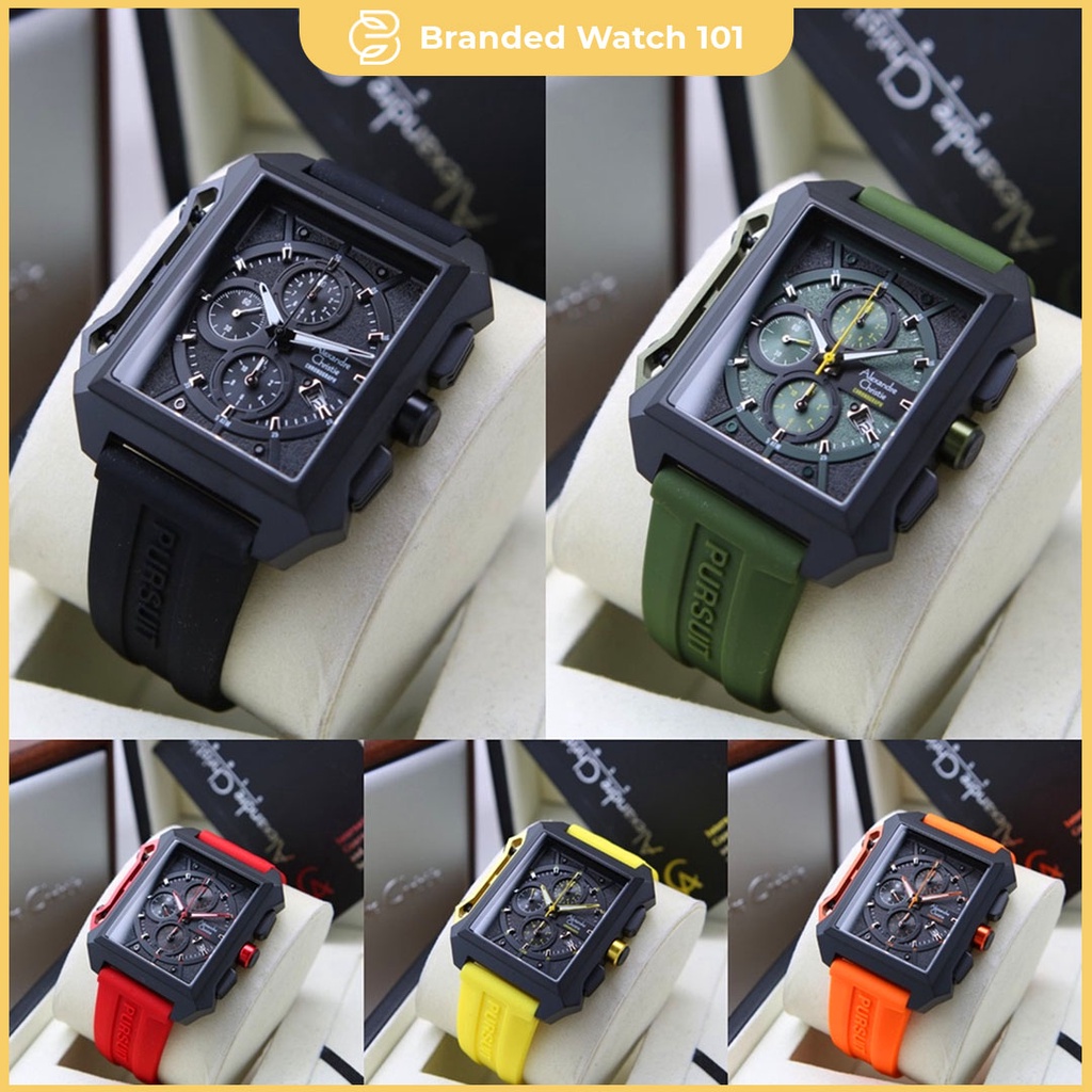 ORIGINAL Jam Tangan Pria Alexandre Christie AC 6601 / AC6601 / 6601 Garansi Resmi 1 Tahun, Rubber