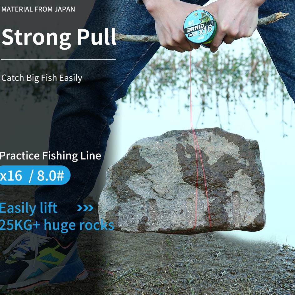 Bingolife Professional Jepang x12 x16 Sea Lure Senar Pancing Kawat Dikepang PE Tarikan Tebal Dyneema