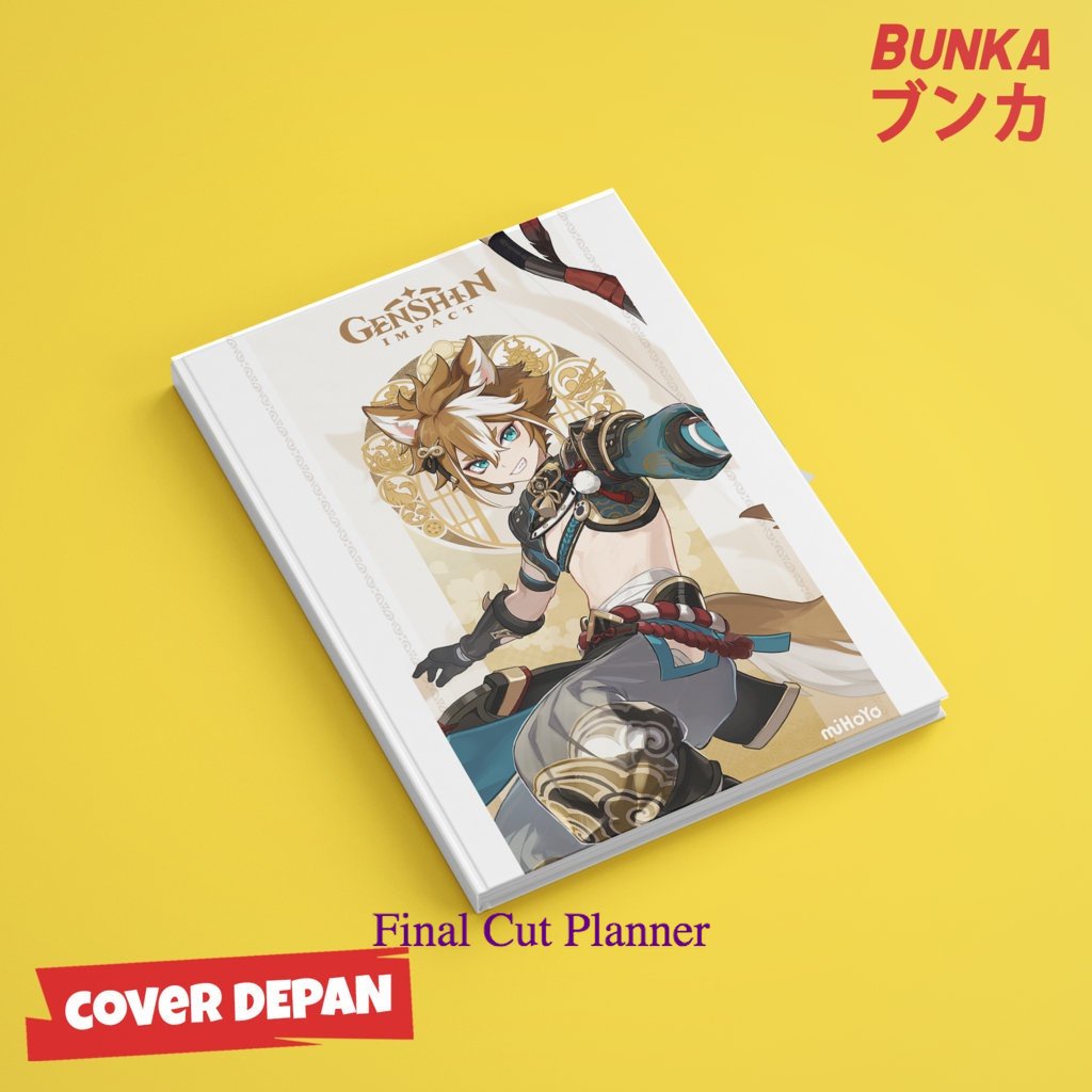 

Notebook Anime Genshin Gorou Hardcover A5 Buku Tulis Catatan Notes Agenda Planner Jurnal .