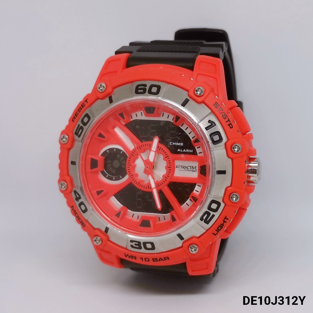 SALE Jam Tangan Pria Casual Sporty Rubber Digital Original Q&amp;Q QNQ QQ DE10J312Y DE10 Series