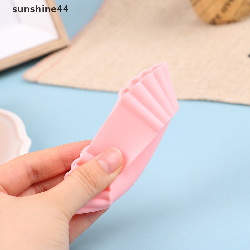 Sunshine 3pcs / Set Piring Makan Bento Bahan Silikon Tahan Panas Reusable