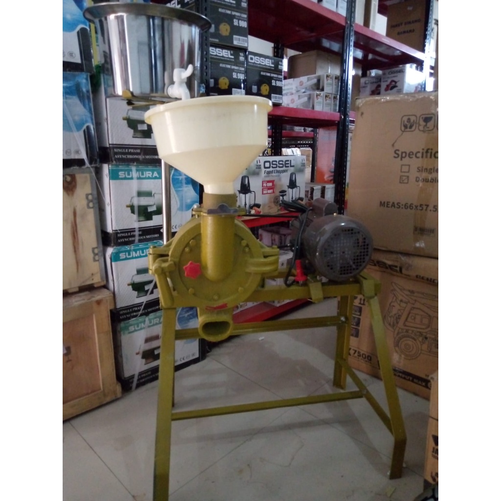 GILINGAN TAHU GILING KEDELAI 6IN KOMPLIT DINAMO 1PK GILING TAHU