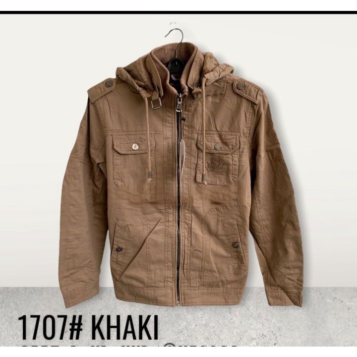 JAKET PRIA TOPI KUPLUK BAHAN TEBAL IMPORT