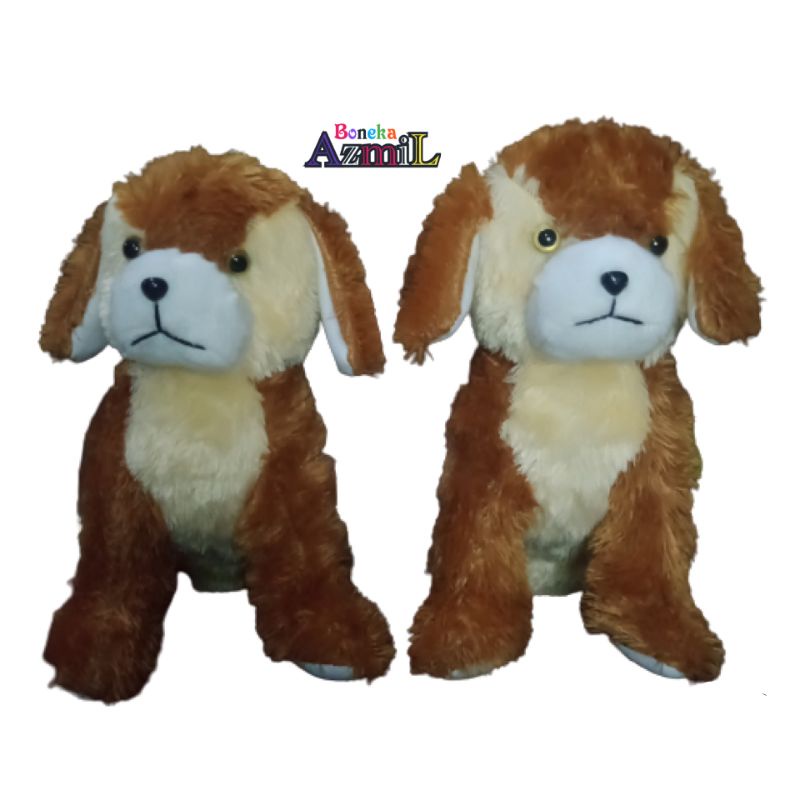 Boneka anjing bulldog ukuran 40 cm