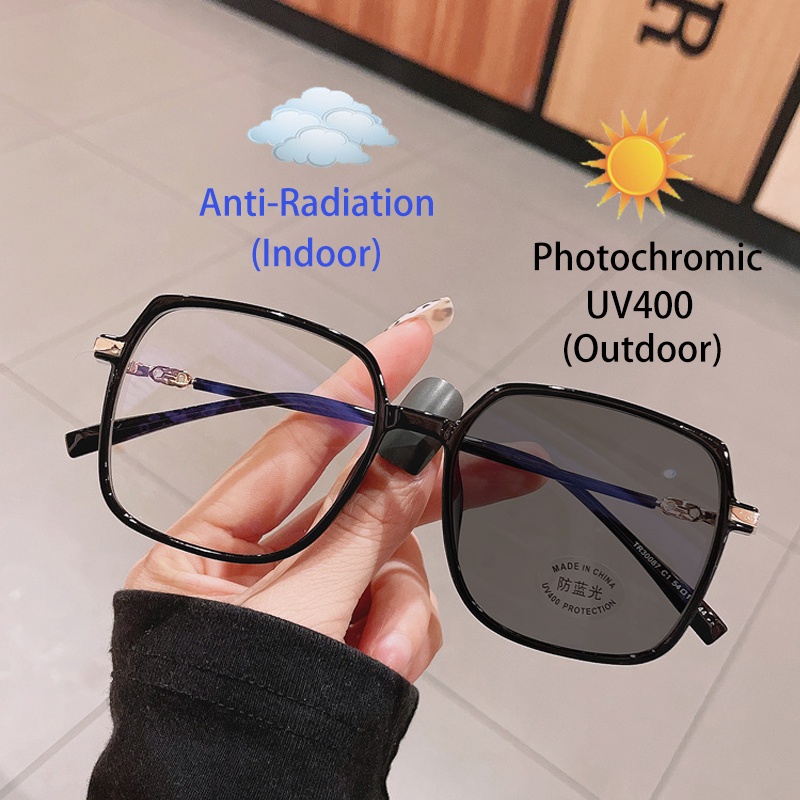 Kacamata Anti Radiasi Komputer Bingkai Persegi Untuk Wanita